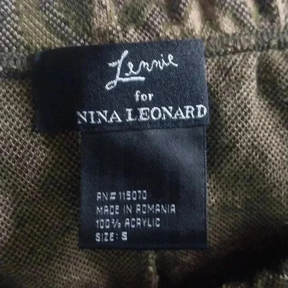 LENNIE for Nina Leonard Fringe Blanket Skirt Black and Brown Size S - Picture 6 of 7